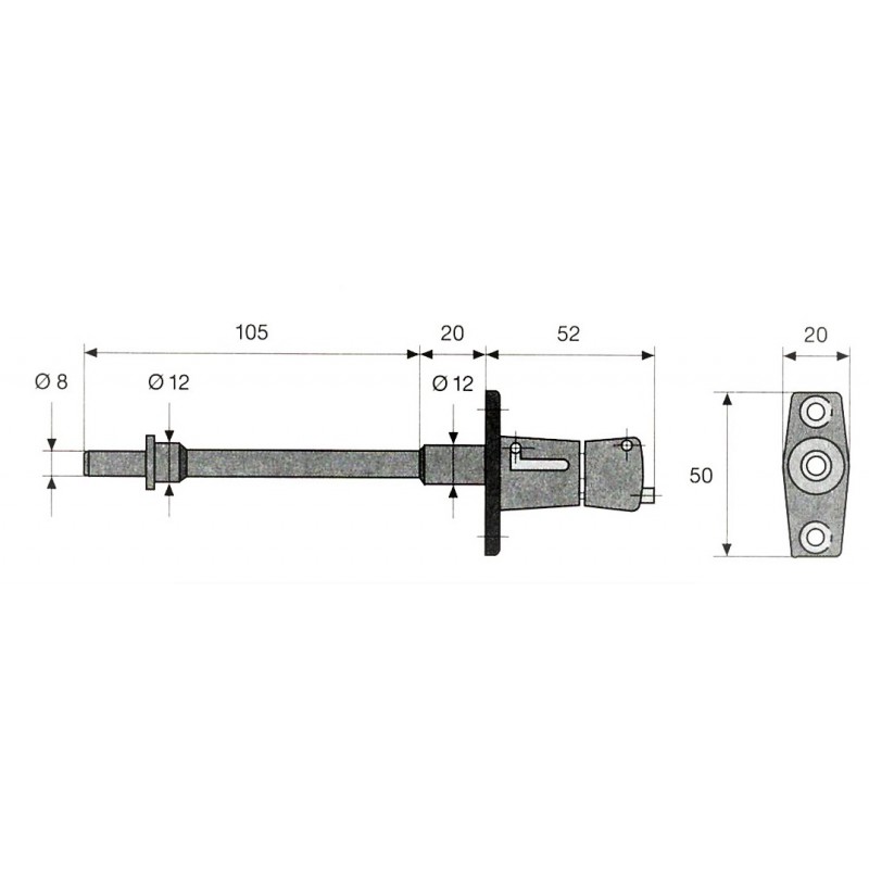Paire de BLOQUES BAIES pour VOLET ROULANT - ABUS .