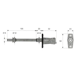 Paire de BLOQUES BAIES pour VOLET ROULANT - ABUS .