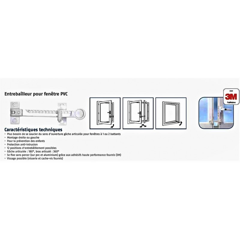 ENTREBÂILLEUR FENÊTRE PVC