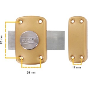 Verrou de porte à bouton