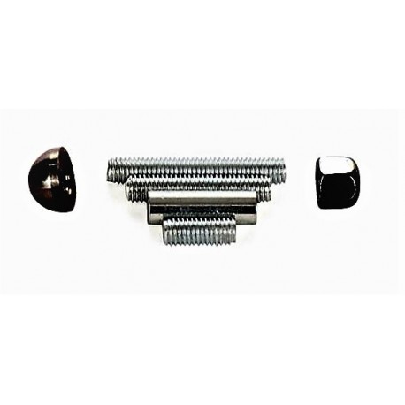 Fixation "Black Matt" pour Barre et supports noirs - Inox -