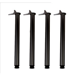 Jeu de 4 pieds Noirs 710x60mm
