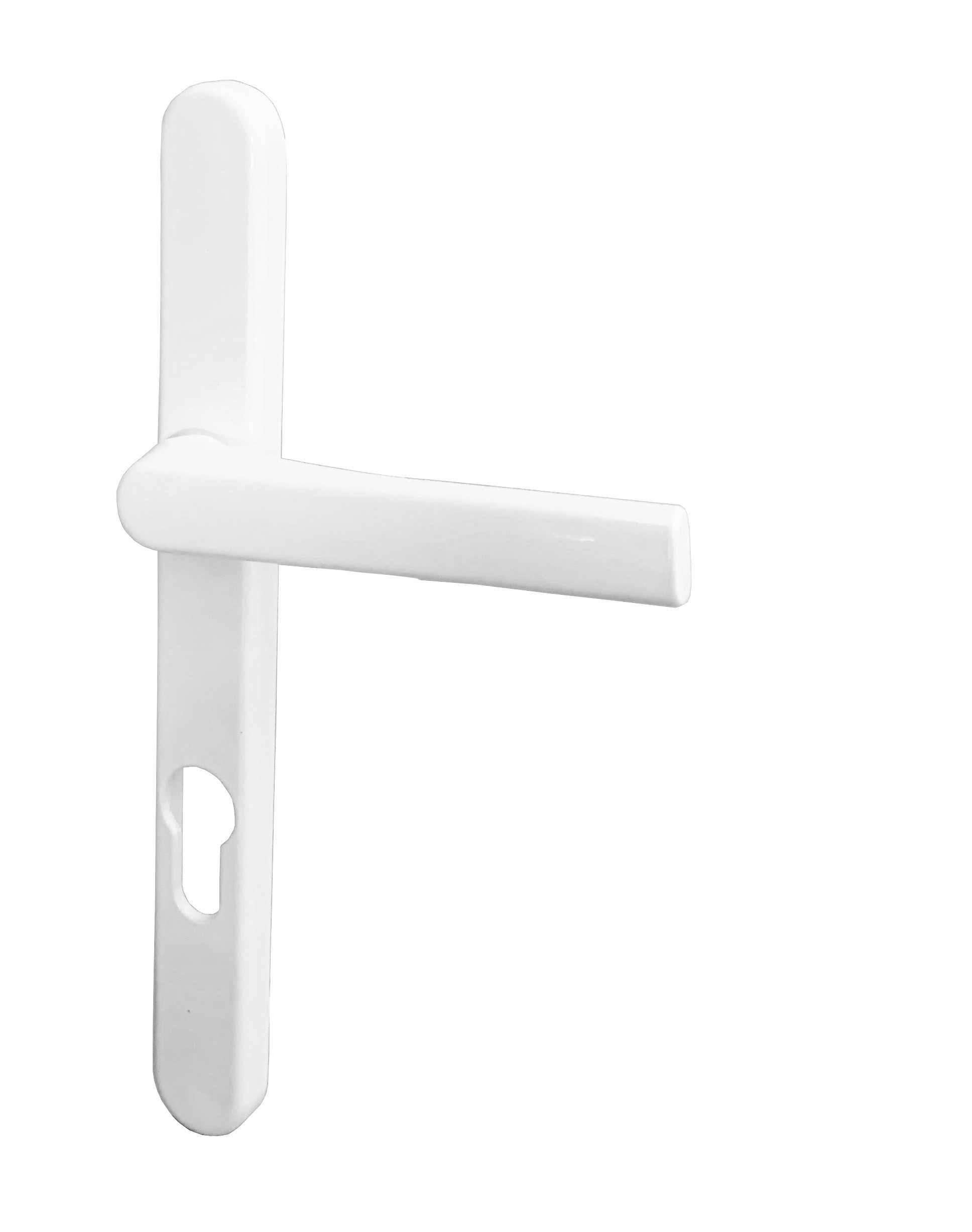 Manilla de puerta de paso cuadrada delgada sin bloqueo [para puertas de  pasillo o armario] reversible para puertas de lado derecho e izquierdo