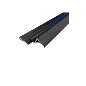 Seuil de Porte Découpé  "ARC 75" Noir Satiné