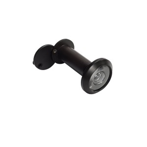 Juda Microviewer - Diametro 12 mm - Visione a 180° - Nero opaco - Dimensioni porta fino a 57 mm