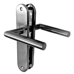 Poignées de porte sur Plaques "MAXI TINA" KLOSE besser Inox 304 /  EntrAxe 195 mm