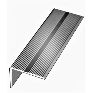 Nez de Marche aluminium anodisé argent 42 mm x 22 mm