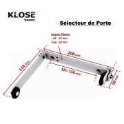 Selecteur de portes Klose besser couleur nickelé satiné