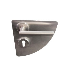 Plaque de Propreté - Trou cyl - Quart de lune- KLOSE besser Adhesive Inox 304