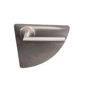 Plaque de Propreté - Trou cyl - Quart de lune- KLOSE besser Adhesive Inox 304