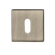 Paire de Rosaces Carrées  - Trou de Clé L - Inox 304