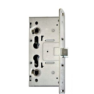 SERRURE à LARDER pour Porte Coupe Feu - 2 cylindres - 2 LANGUETTES .