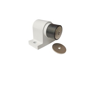 Tope de Suelo Magnético COLOR EPOXY (Blanco, Gris o Negro) «KLOSE besser» para Puertas Pesadas, todo en acero inoxidable 304.