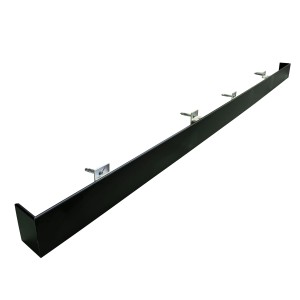 CACHE Rideau / Rail ALU  pour Rideau RAIL et Porte Coulissante ALUMINIUM Anodisé DE  1M 95