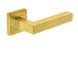Paire de poignées sur rosaces KLOSE besser Carrée NELLY inox 304 PVD OR