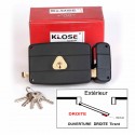 Serratura Mono-punto KLOSE Besser, Applique a Estrazione Orizzontale, 140 x 92 mm - (Simile a JPM CISA, ecc.) 3 chiavi