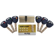 Cilindro di alta sicurezza KLOSE besser OX6 da 30x40 mm con 6 chiavi non duplicabili