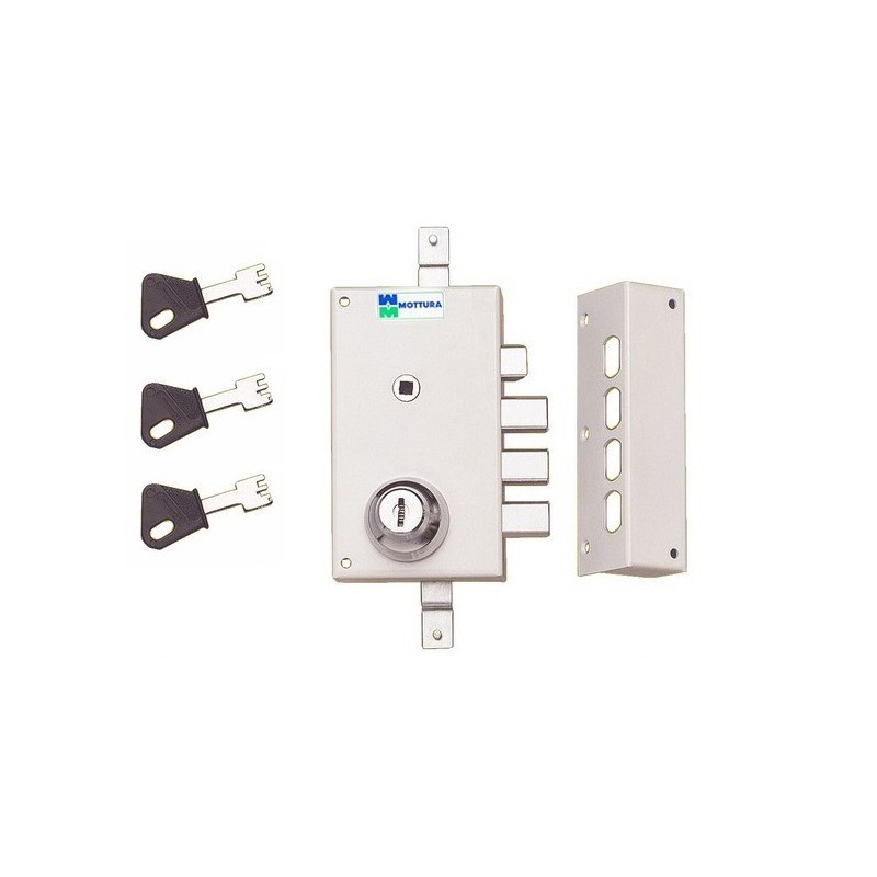 Serrure 3 Points Mottura  448 A2P1 Etoile Blanche Agrée Assurances Avec 3 Clés a Pompe Incrochetables