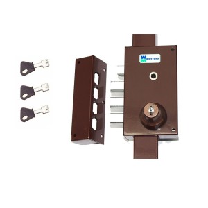 Serrure 3 Points Mottura 448 A2P1* Etoile Marron Agréé assurances Avec 3 clés a Pompe Incrochetables