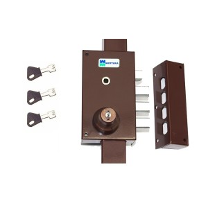 Serrure 3 Points Mottura 448 A2P1* Etoile Marron Agréé assurances Avec 3 clés a Pompe Incrochetables