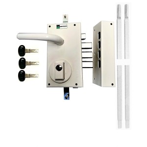 Serrure 3 Points MOTTURA 468 K Blanche Remplact. serr.Fichet 787.