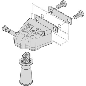 Serrure  pour Porte Basculante K et Rideau Roulant "Viro" 4218