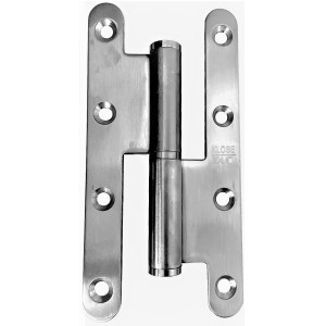 Cerniera in Acciaio Inox 304 per Porta in Legno KLOSE Besser, 140 x 70, Estremità Arrotondate