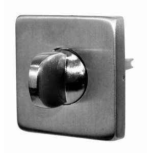 Coppia di Rosette Quadrate - Con Nottolino senza Indicatore - in Acciaio inox 304