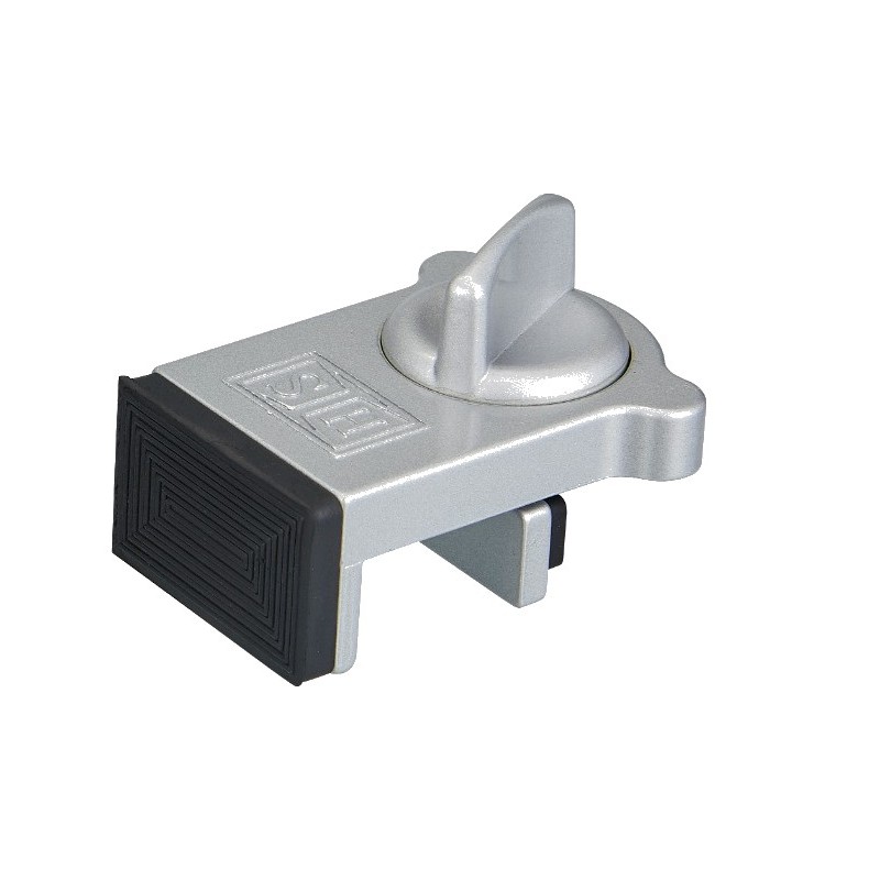 Limiteur- Bloqueur de Porte Coulissante-KLOSE besser - Zamak - 3 couleurs disponibles : Blanc , Argent et Noir .