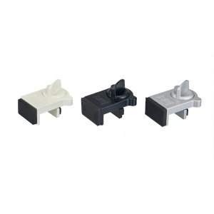 Limiteur- Bloqueur de Porte Coulissante-KLOSE besser - Zamak - 3 couleurs disponibles : Blanc , Argent et Noir .
