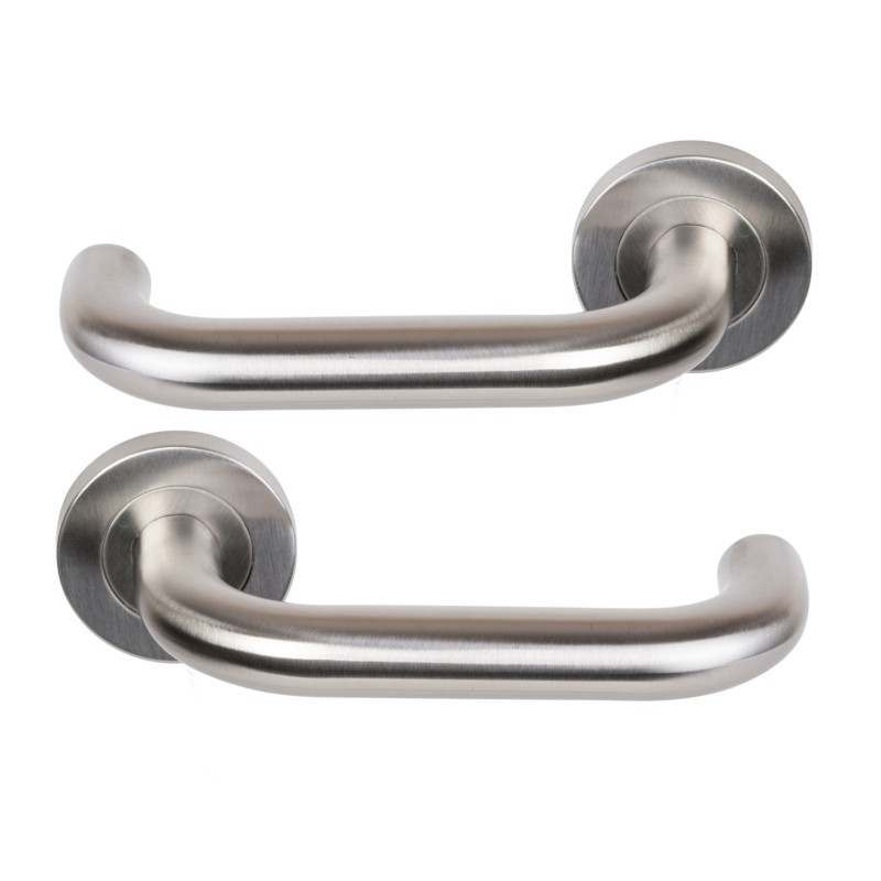 Coppia di Maniglie KLOSE Besser con Rosette, modello “Elsa” a U, in acciaio inox 304