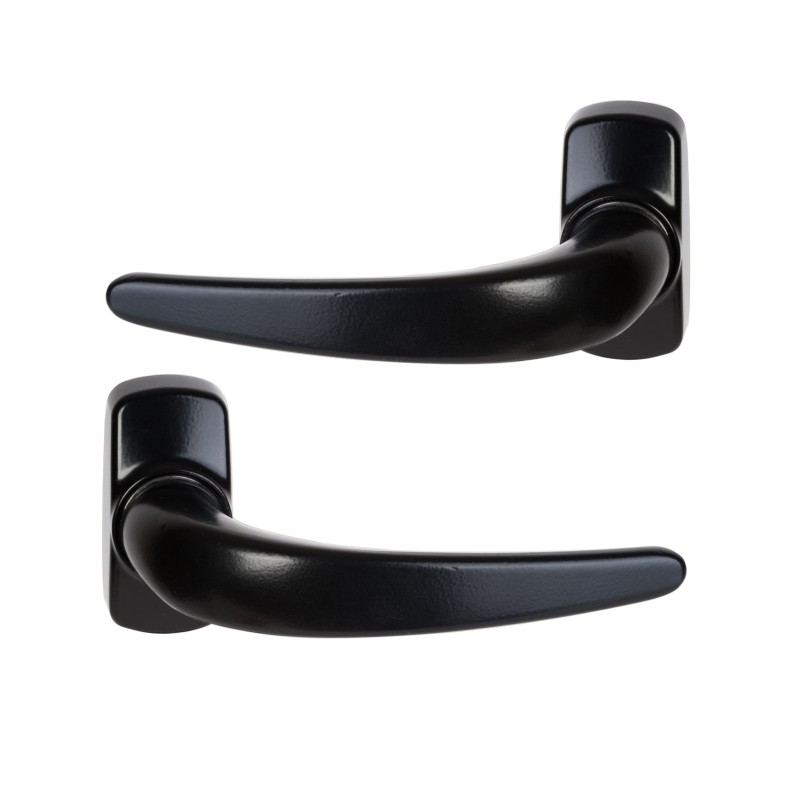Manilla de puerta   «STELLUS»  - Aluminio -  Negra.