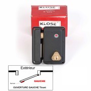 Serrure Monopoint en Applique à Fouillot Verticale 130 x 75 mm - ( idem JPM CISA ) 3 clés