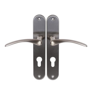 Manilla de Puerta - KLOSE besser - con Placa de aluminio «Paula»