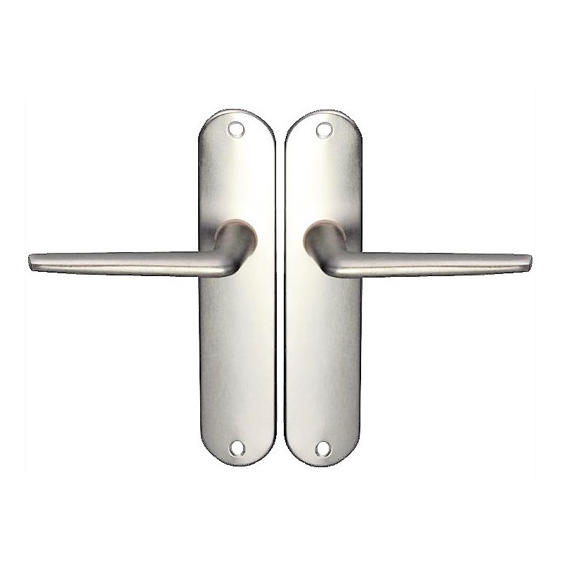 Maniglia per porta KLOSE Besser, su placca in alluminio, modello "Mini"
