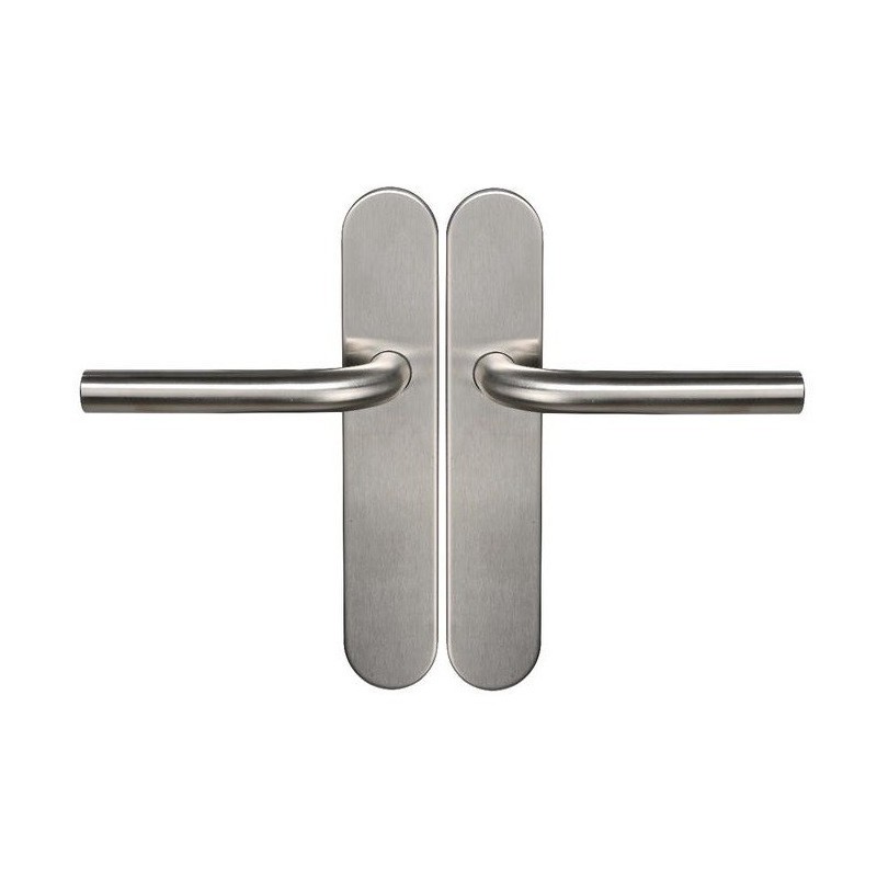 Paire de Poignée sur Plaques KLOSE besser en "L" CHANTAL  /  Inox 304.