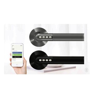 Poignée de Porte Electronique à ouverture par Code ou BlueTooth ou clé traditionnelle