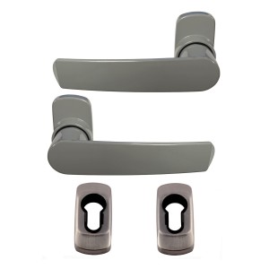 Par de asas KLOSE besser "AYDAN" + 2 rosas de AlumInio / ANTRACITA