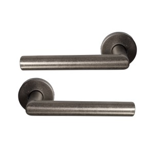 Par de asas de rosa de Acero Inoxidable 304 "ANTIK SILVER".