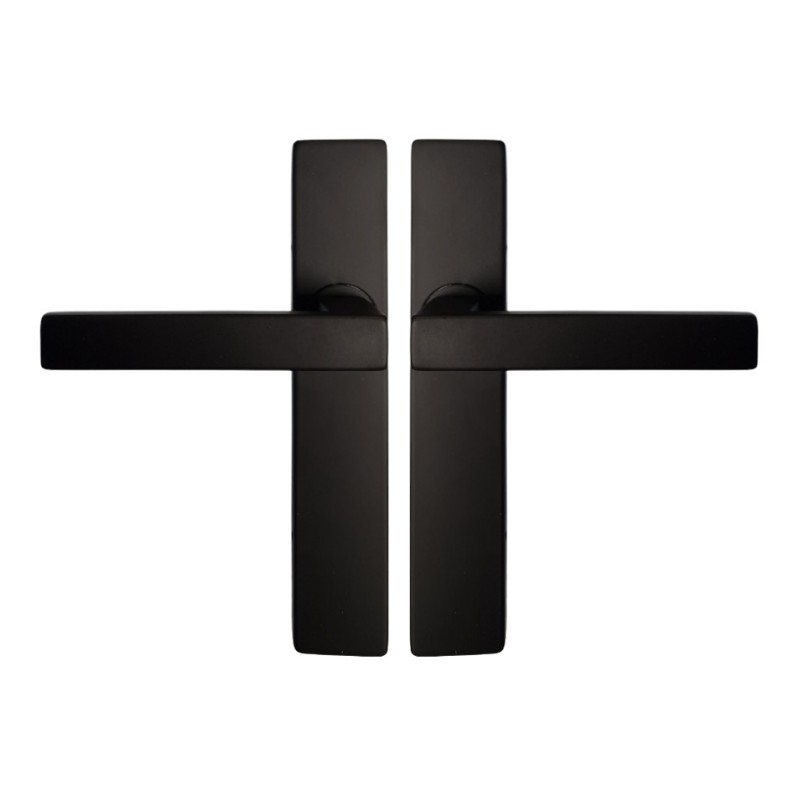 Poignées sur Plaques Carrées Noires "PATRICIA"  KLOSE besser