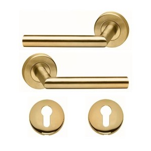 copia di copia di Maniglie per porta su rosette, modello “Elsa Angolo Vivo”, in acciaio inox 304, KLOSE BESSER