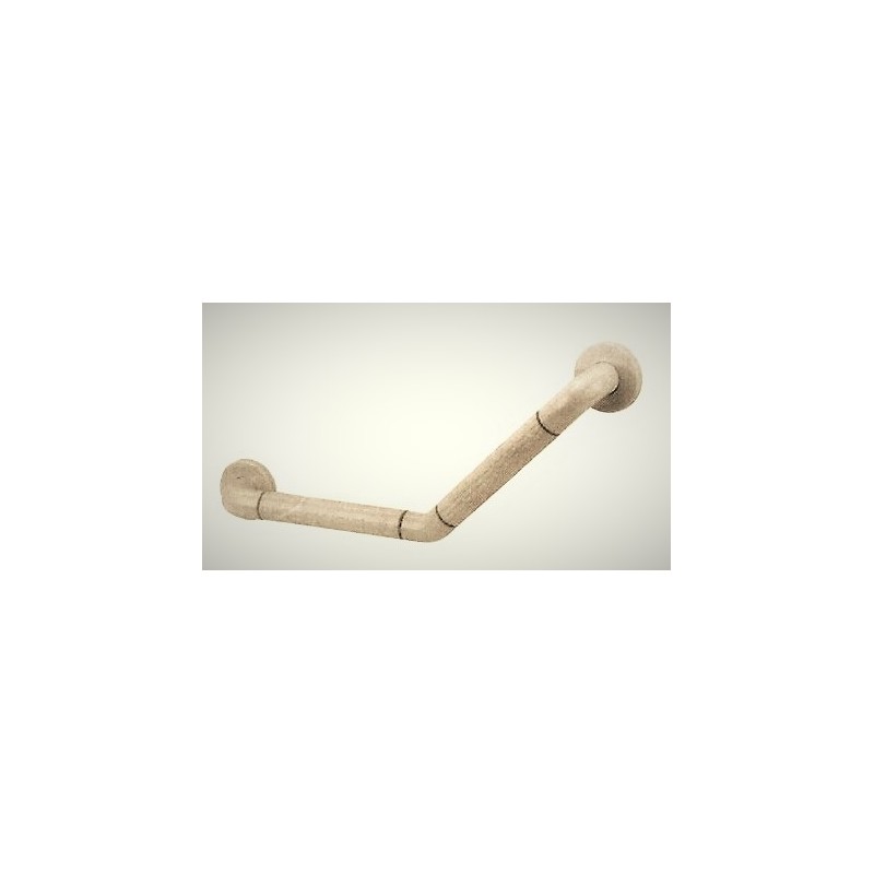 Barre d'appui double bras mural Nylon blanc