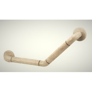 Barre d'appui double bras mural Nylon blanc