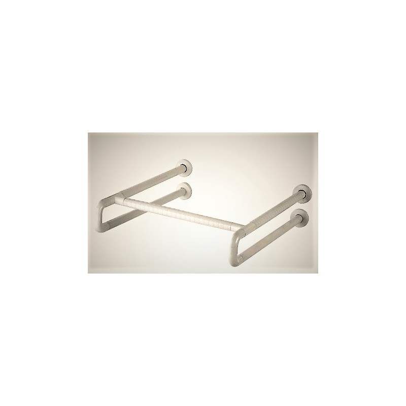 Barre d'appui mural relevable Inox satiné