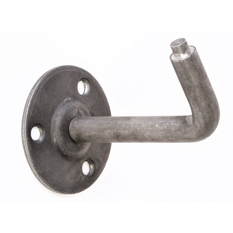 SUPPORT de RAMPE A SOUDER - AVEC  ÉPAULEMENT  - TROU DE 8 mm