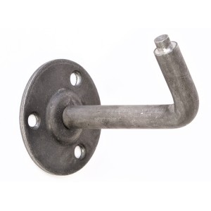 SUPPORT de RAMPE A SOUDER - AVEC  ÉPAULEMENT  - TROU DE 8 mm