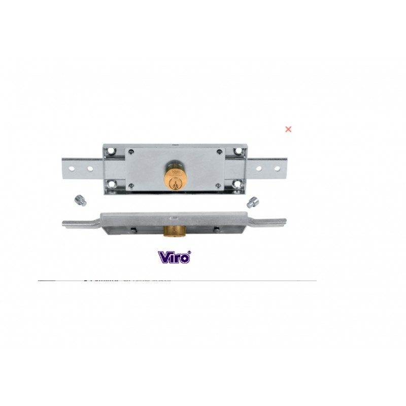 VIRO - Serrure Rideau Roulant 155 X 55 mm.S'entrouvrant  . Code 322 8231 KA.