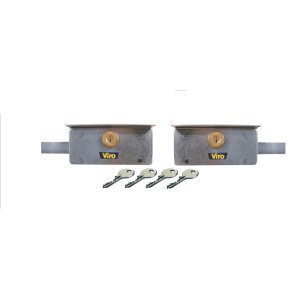 VIRO -Serrure pour rideau Blindée a Longue Course .(paire) Code 315 4201/4201.