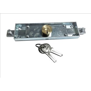 VIRO - Serrure Rideau Métallique étroite 156 X 42 MM  . Code 322 8241.