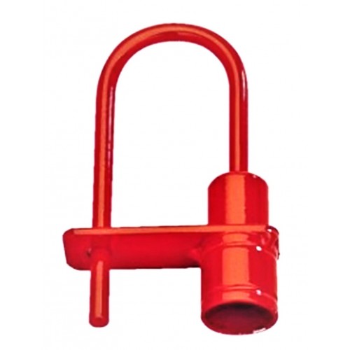 Candado de Pompa con Asa Rojo para llave de 14. Código 1453 CPEG